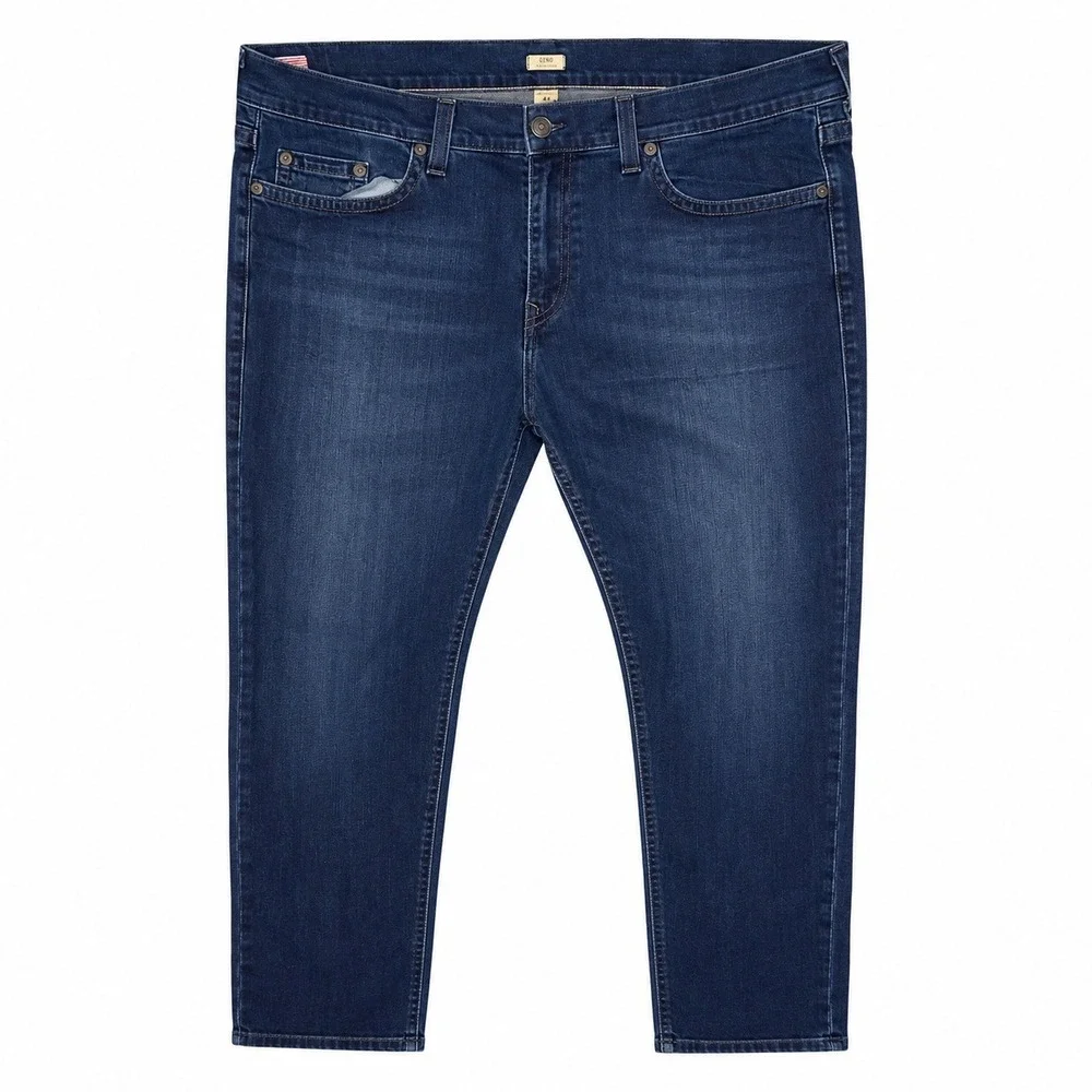True Religion Jeans Mens 44x33 Geno Relaxed Slim Streetwear USA Denim Dark Blue